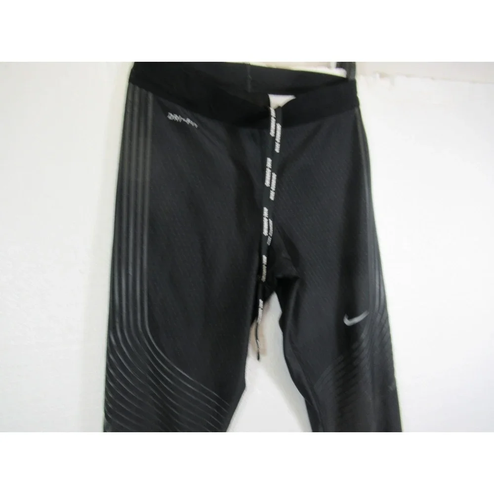 Nike Power Speed Compression Tights Women XS Black Zip Pocket 719784